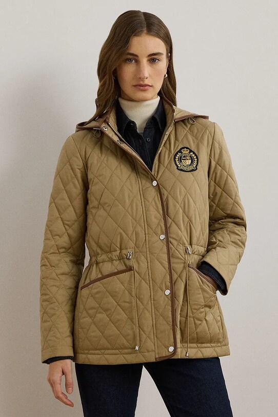 Bunda Lauren Ralph Lauren jemné zateplenie béžová 297967135