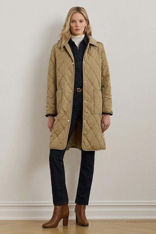 Куртка Lauren Ralph Lauren с утеплением бежевый 297967142