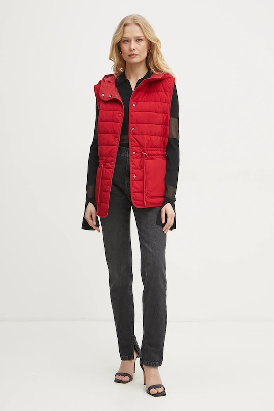 Αμάνικο μπουφάν BOSS 50535183 κόκκινο SS25