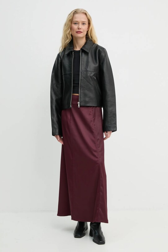 Won Hundred geaca de piele 3350.16020 negru SS25