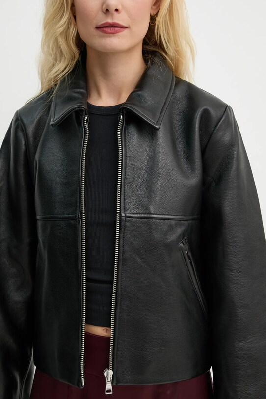 Won Hundred geaca de piele 3350.16020 negru