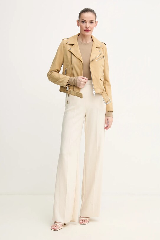 Pinko ramoneska zamszowa 103897.A2HH zielony SS25