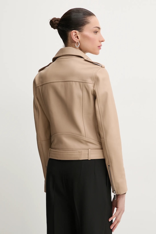 Ρούχα Δερμάτινo jacket Pinko 103897.A21L μπεζ