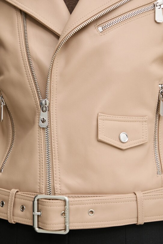 Pinko giacca da motociclista 103897.A21L beige