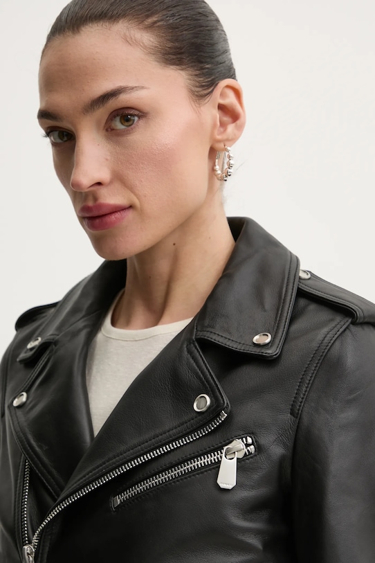Pinko bőrdzseki 103897.A21L fekete
