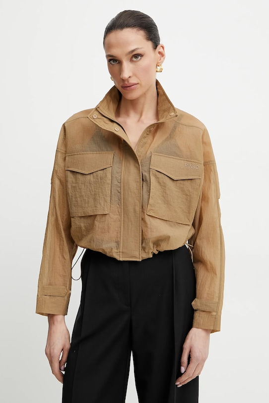 Куртка Pinko без подкладки зелёный 104845.A2EK