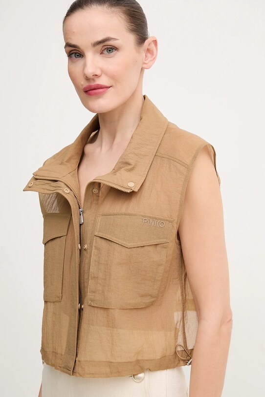 Pinko bezrękawnik zielony 104852.A2EK