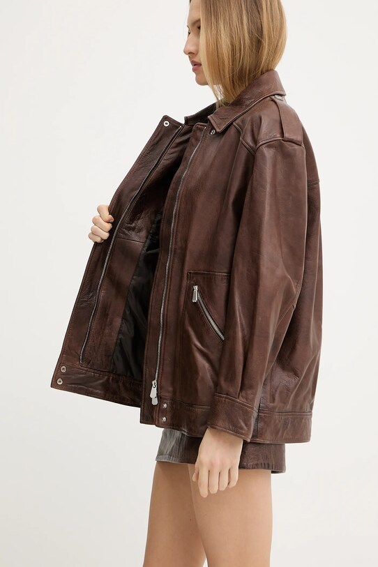 Kožená bunda Pinko 105012.A2I1