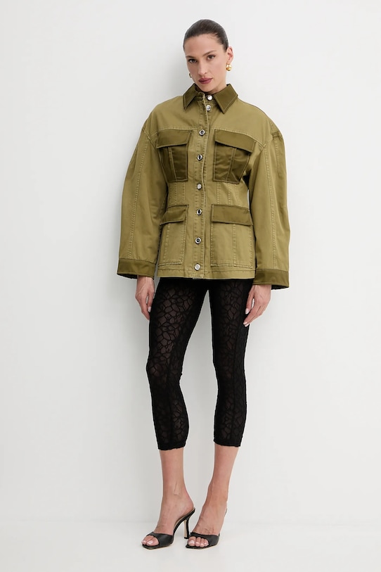 Pinko geacă 104895.A2GC verde SS25