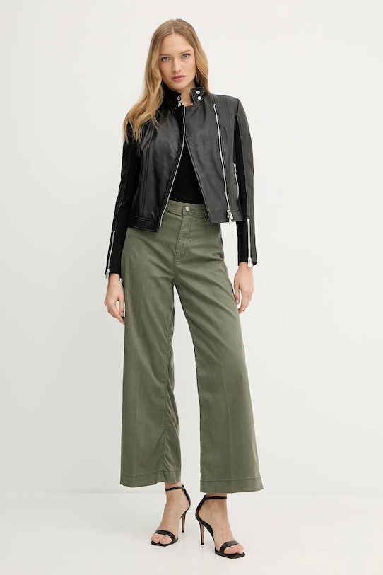 Pinko kurtka skórzana 104878.Y75K czarny SS25