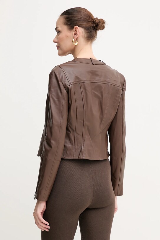 Oblečenie Kožená bunda Pinko 104914.A2HT hnedá
