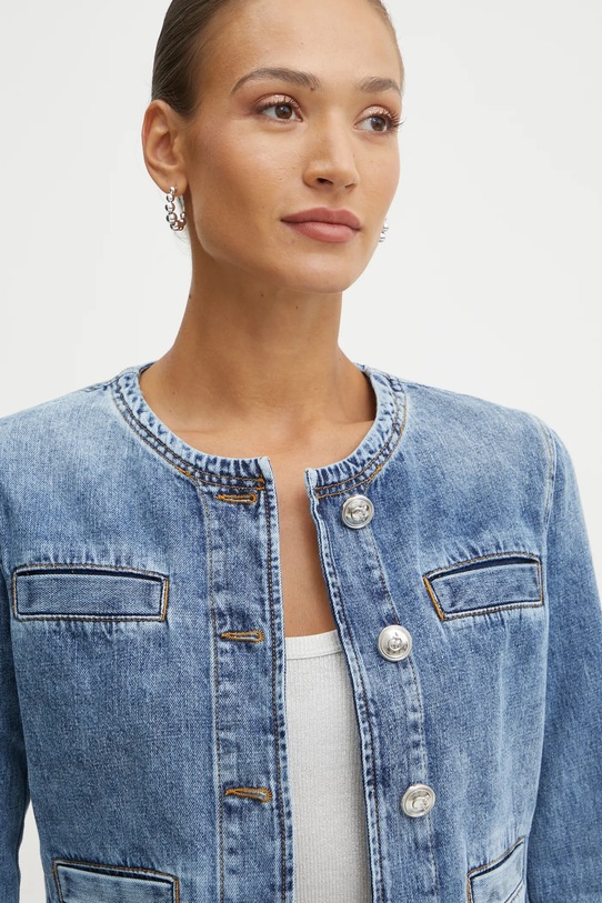 Pamučna jakna Pinko plava 104980.A2DW