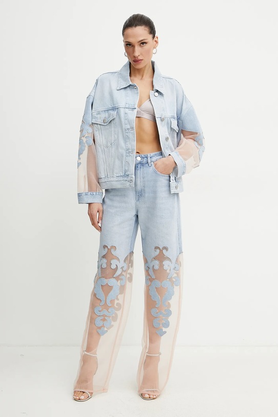 Pinko giacca di jeans 104697.A2F5 blu SS25