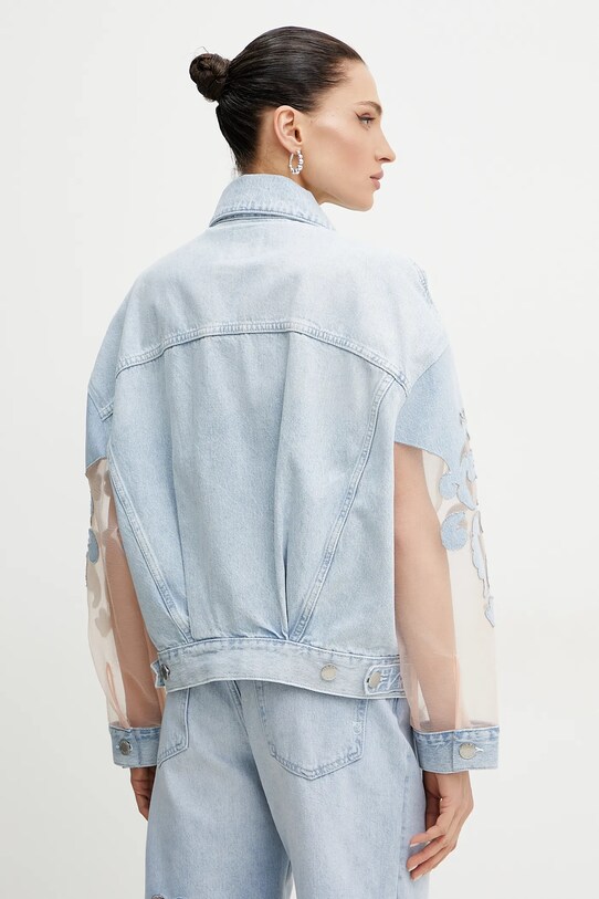 Одяг Джинсова куртка Pinko 104697.A2F5 блакитний