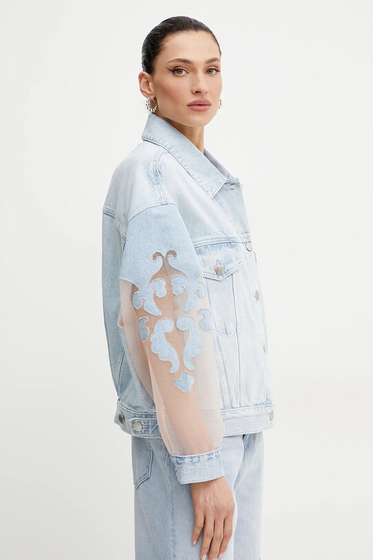 Джинсова куртка Pinko блакитний 104697.A2F5