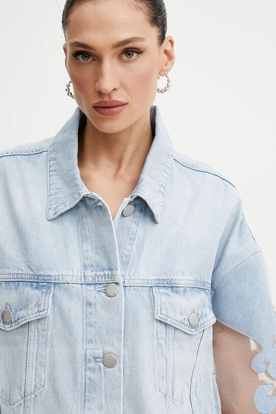Джинсова куртка Pinko 104697.A2F5 блакитний