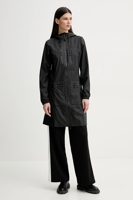 Rains kurtka Cargo Curve Jacket W3 12050.01 czarny SS25