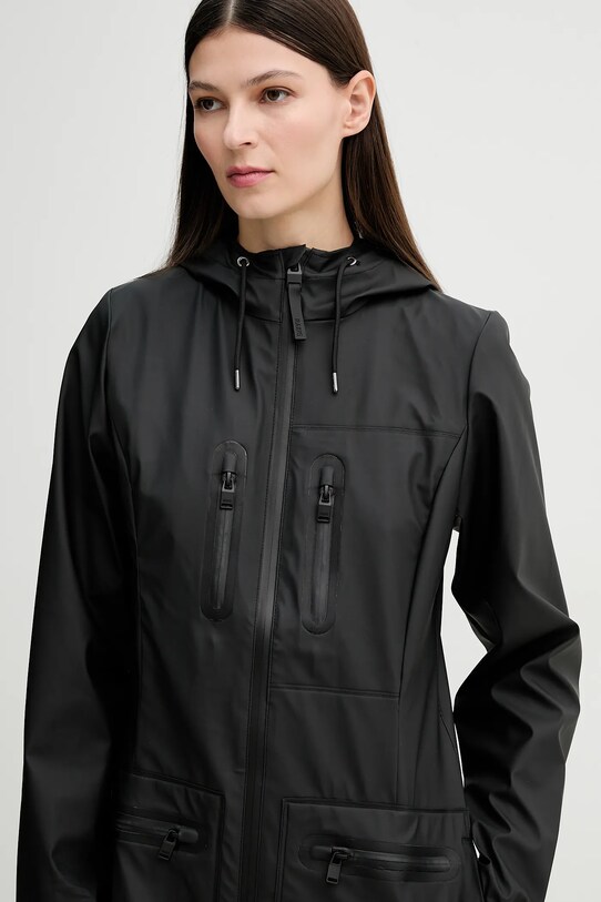 Rains kurtka Cargo Curve Jacket W3 czarny 12050.01