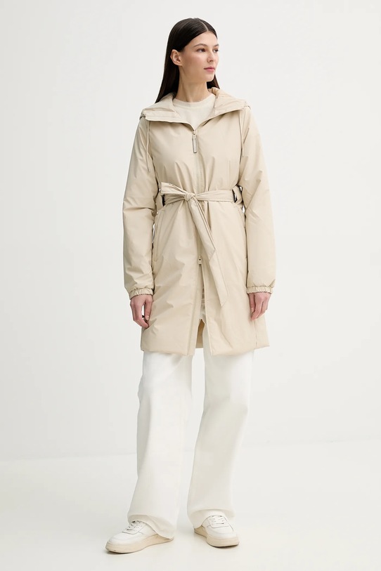 Rains kurtka Lohja Long Insulated Curve Jacket W3T2 15880.26 beżowy SS25