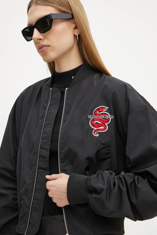 Karl Lagerfeld geaca bomber negru A1W14039