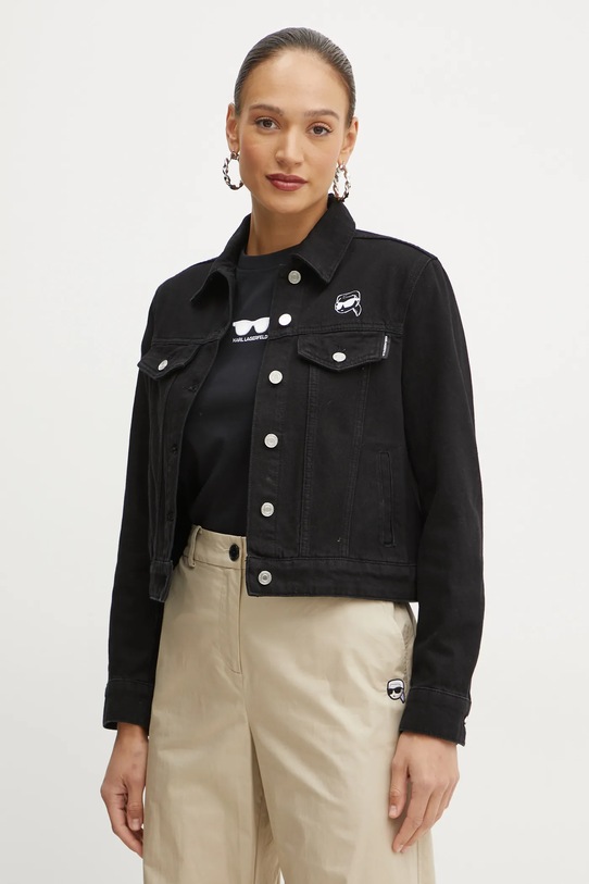 Karl Lagerfeld farmerdzseki nem bélelt fekete A1W14047