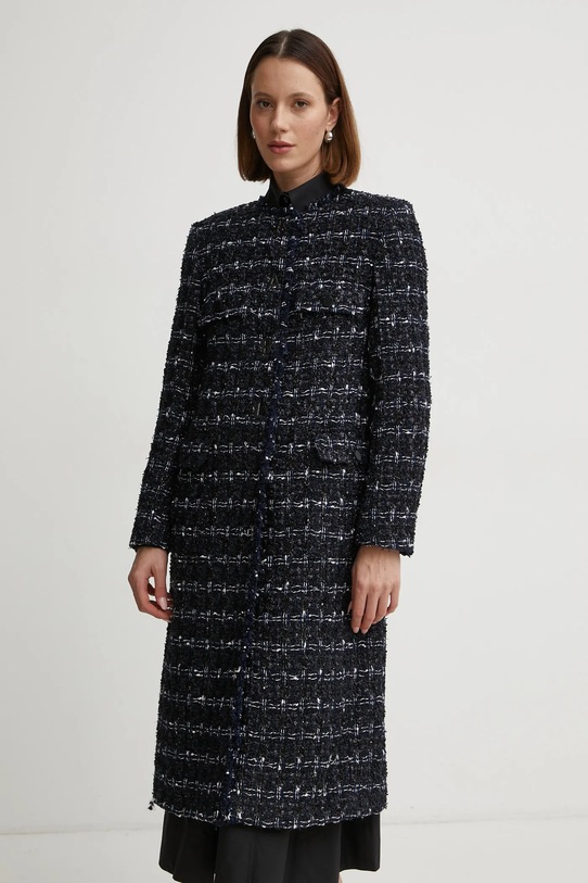 Kaput s primjesom vune Karl Lagerfeld bez tople podstave mornarsko plava A1W15022