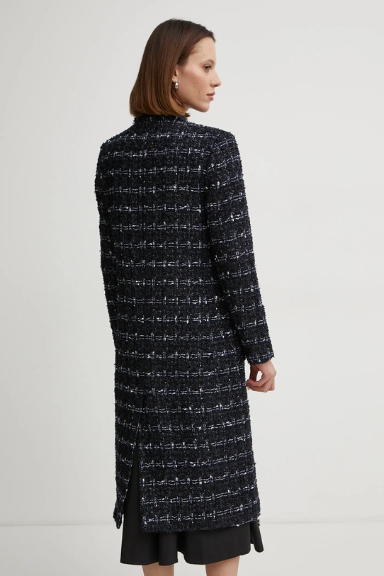 Odjeća Kaput s primjesom vune Karl Lagerfeld A1W15022 mornarsko plava