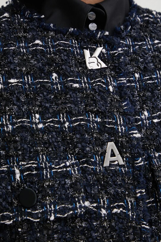 Karl Lagerfeld palton din lana A1W15022 bleumarin