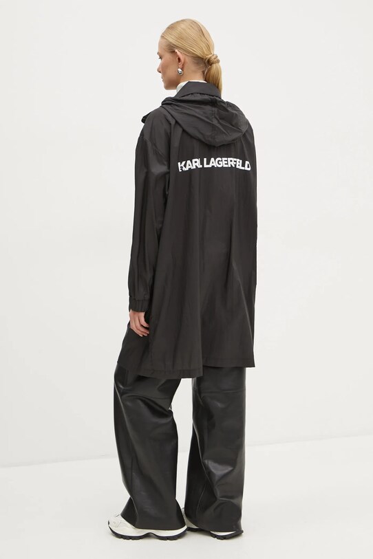 Куртка Karl Lagerfeld з капюшоном чорний A1W15025