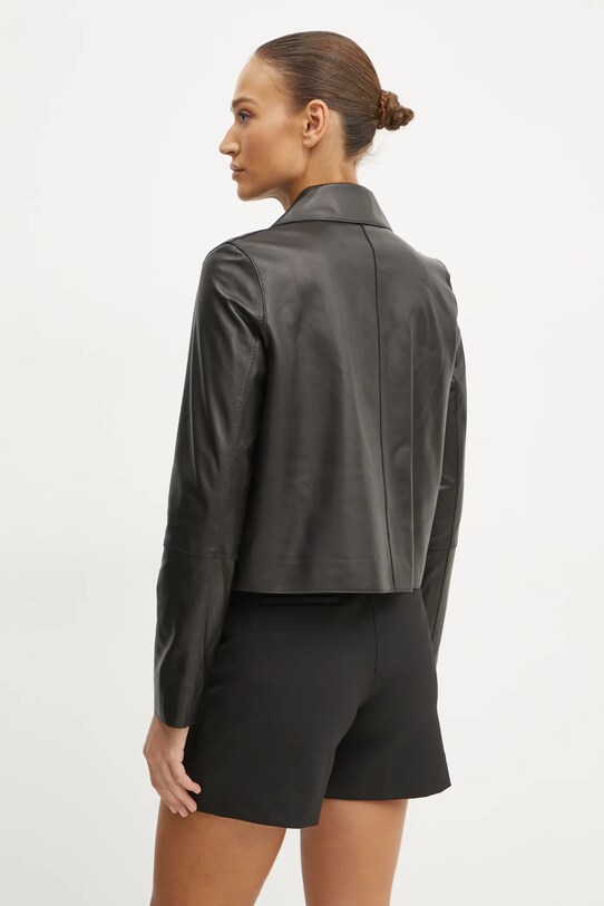 Одяг Шкіряна куртка Karl Lagerfeld A1W15044 чорний