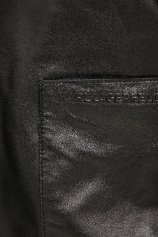 Kožená bunda Karl Lagerfeld A1W15044