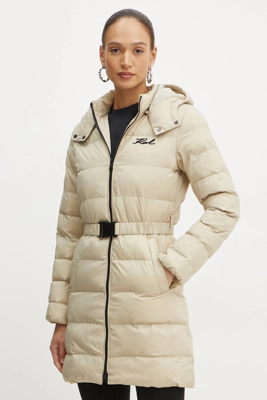 Куртка Karl Lagerfeld с утеплением бежевый 246W1514
