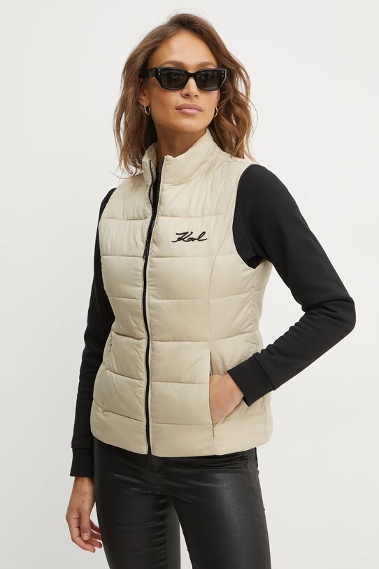 Karl Lagerfeld vesta cu captuseala bej 246W1512