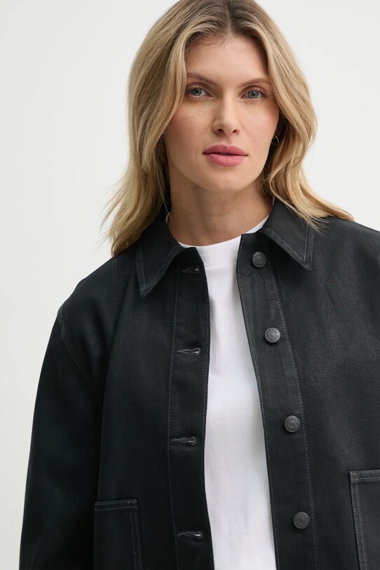 Джинсовая куртка Samsoe Samsoe SANADINA чёрный F24400175