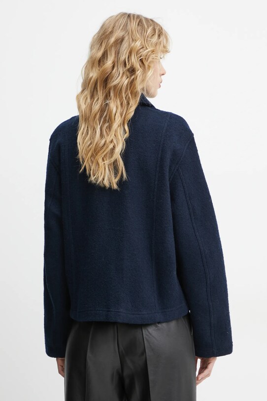 Дрехи Вълнено яке Samsoe Samsoe SAANNA F24400017 тъмносин