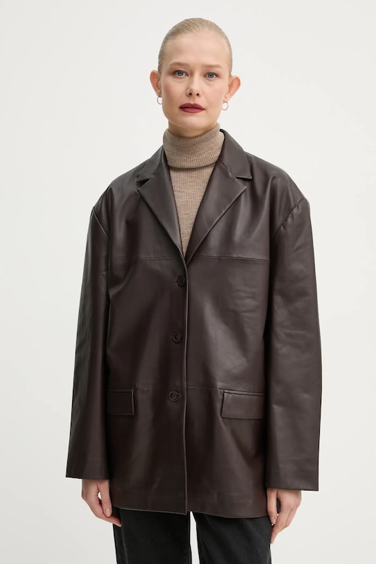 2NDDAY marynarka skórzana Harrison brązowy 2251515672