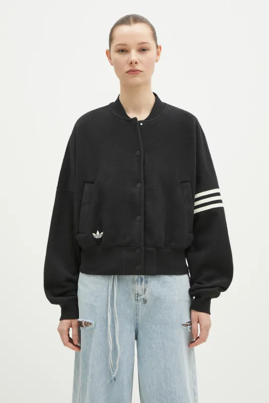 adidas Originals kurtka bomber NC BOMBER JKT bez kaptura czarny JI8525