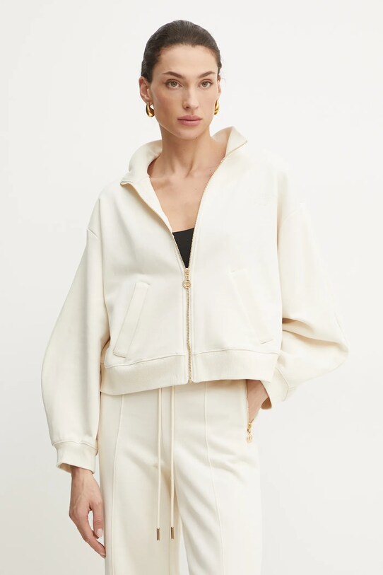 Twinset bluza bawełna beżowy 251TP2481