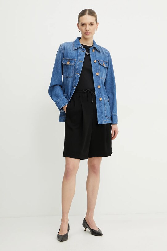 Twinset geaca jeans 251TP2610 albastru SS25