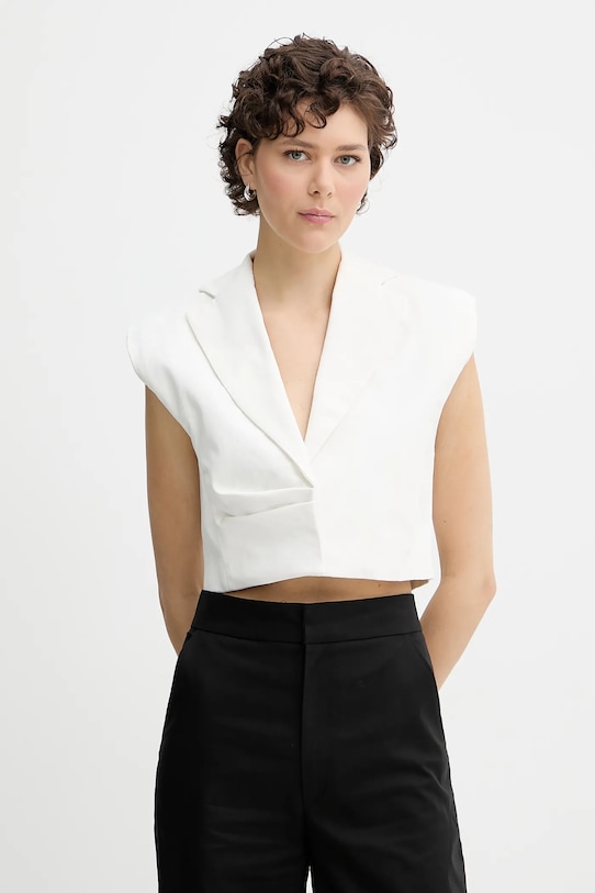 IRO kamizelka bawełniana tkanina biały WM07BALNY