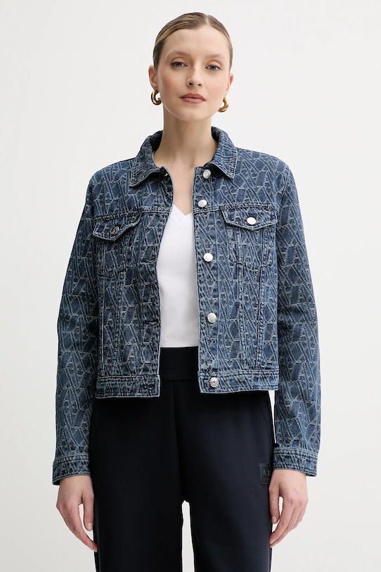 Дънково яке Armani Exchange без качулка тъмносин XW000556.AF12844