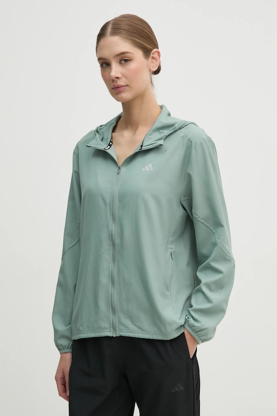 adidas Performance jachetă de alergare Run It necaptusit verde JD2344