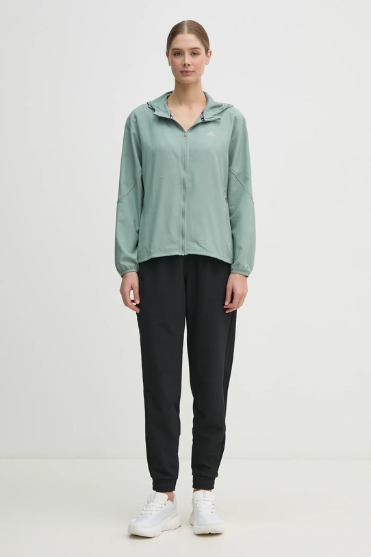 adidas Performance jachetă de alergare Run It JD2344 verde SS25