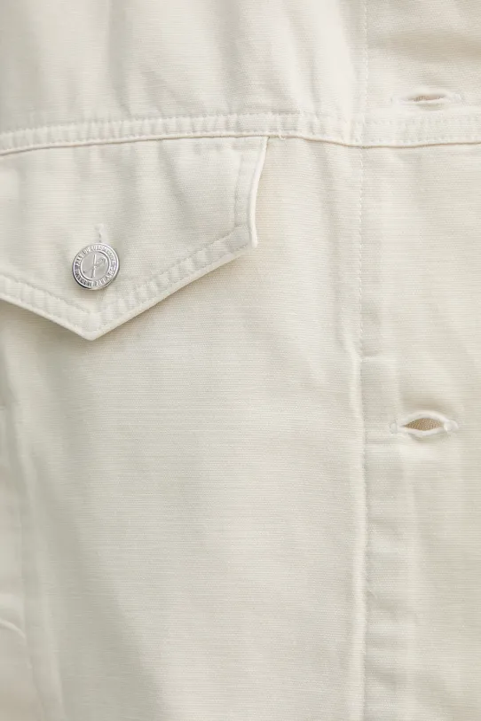 A.P.C. giacca in cotone blouson cally COGBJ.F02905 beige