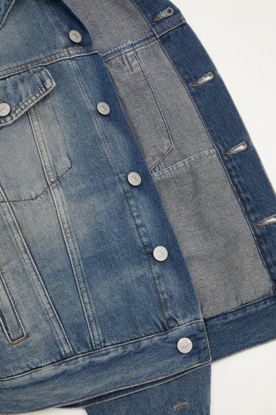 MM6 Maison Margiela giacca di jeans S52AM0319 blu