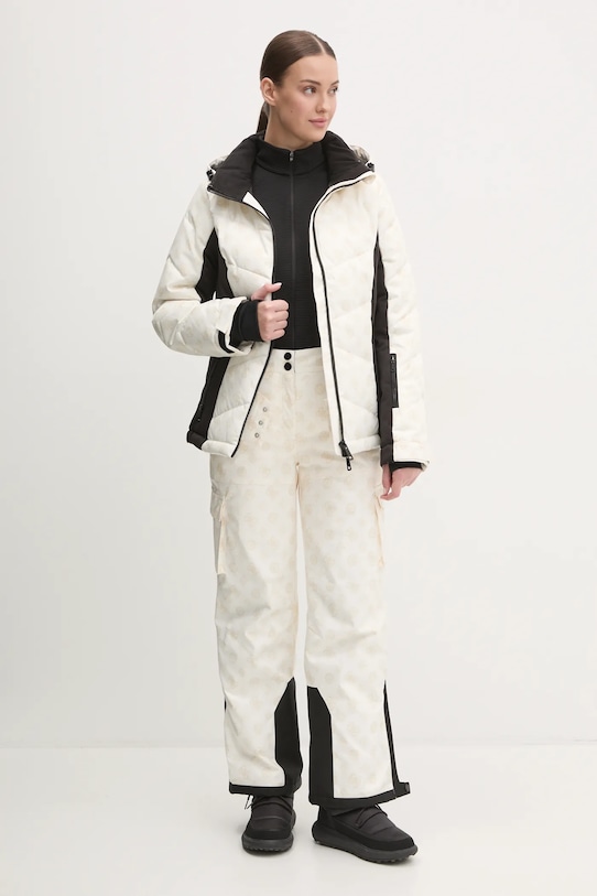 Μπουφάν για σκι Guess W4PL3N.WH0K0 μπεζ SS25