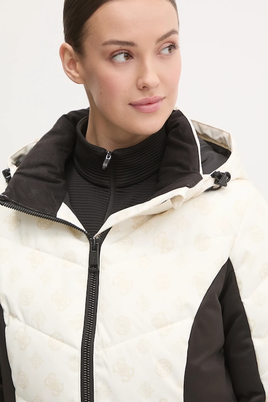 Μπουφάν για σκι Guess W4PL3N.WH0K0 μπεζ