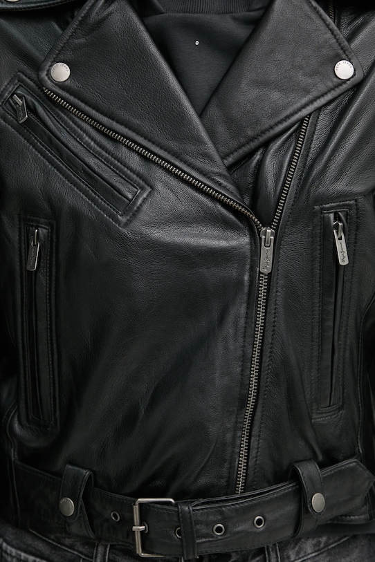 Pepe Jeans giacca da motociclista FRANKA PL402494 nero