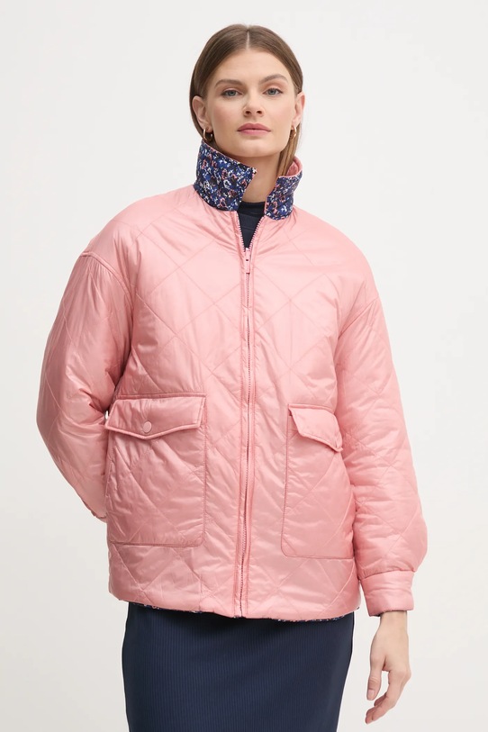 Pepe Jeans kurtka dwustronna FLEUR DAILY PL402499 różowy SS25