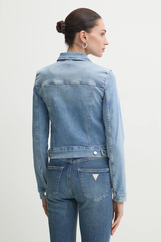 Odzież Guess kurtka jeansowa W5RN01.D5L71 niebieski